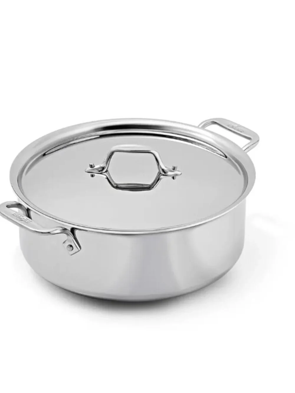 All-Clad D3 Tri-Ply Stainless-Steel 6 QUART Stock Pot with LID Pan NEW!